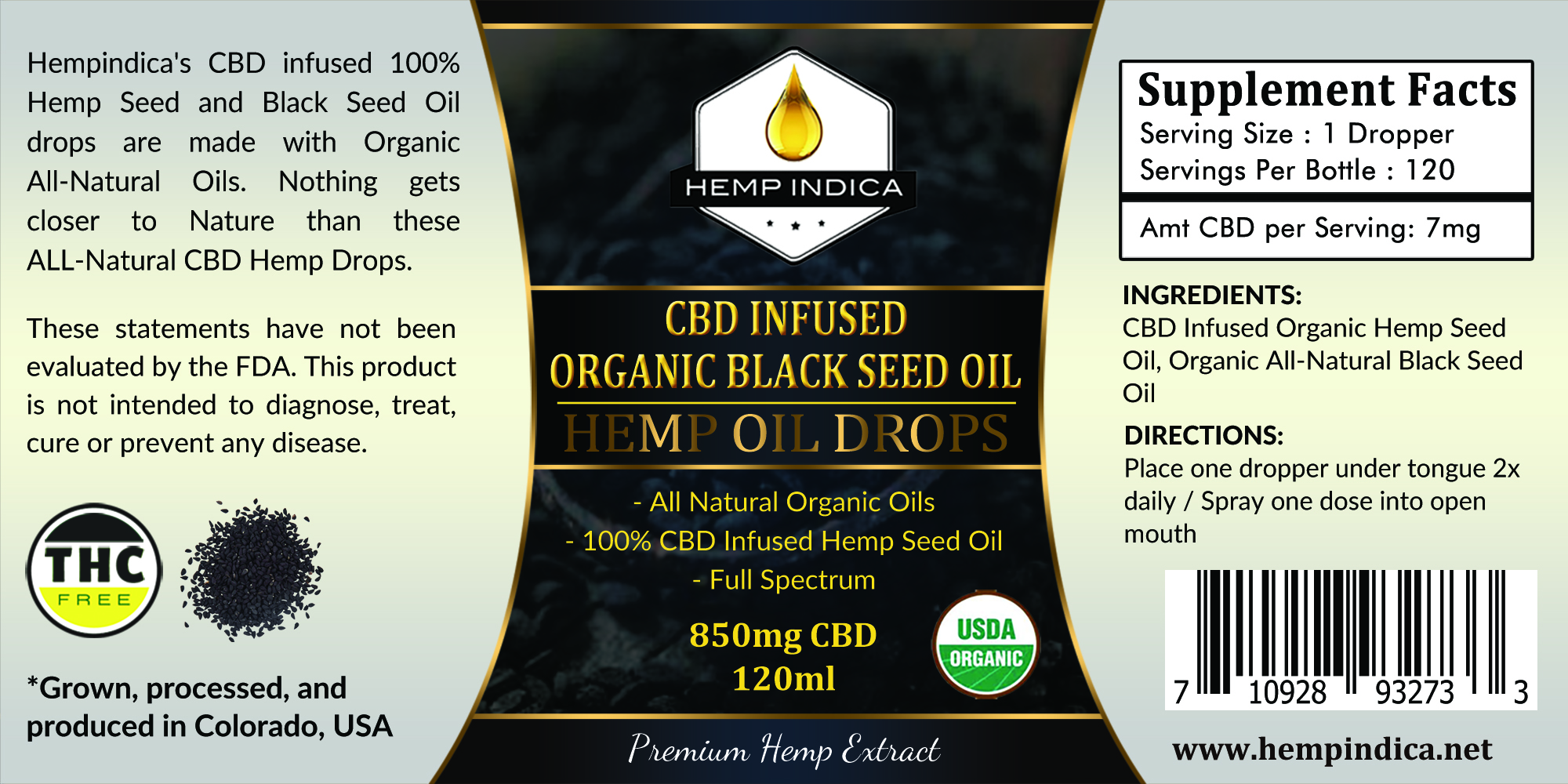 Organic CBD Blackseed Oil