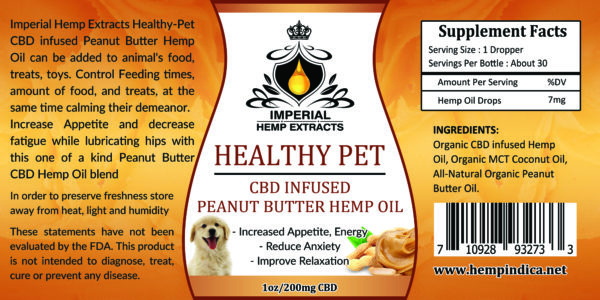 Healthy Pet CBD Peanut Butter
