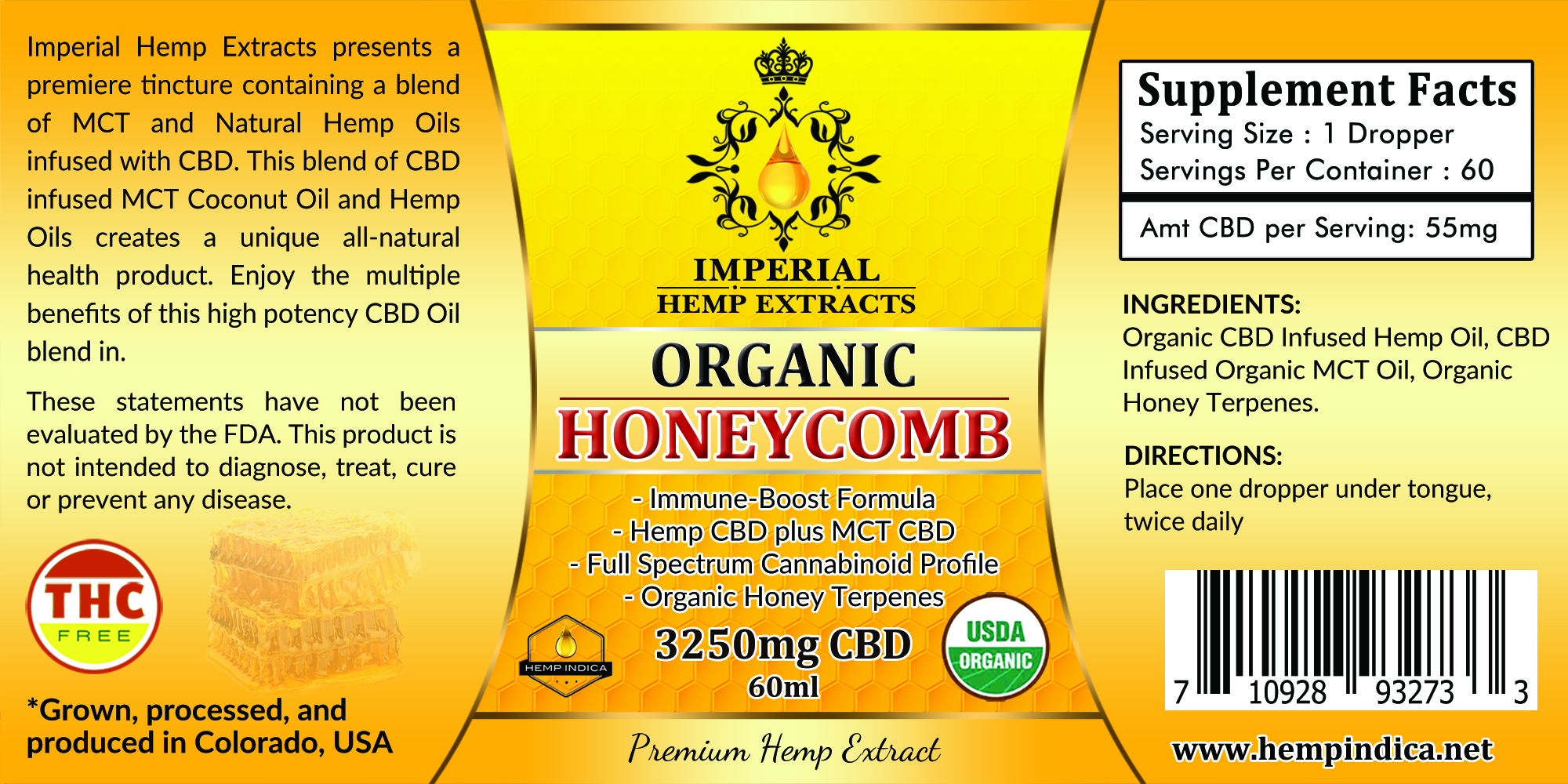 honey flavored cbd oil