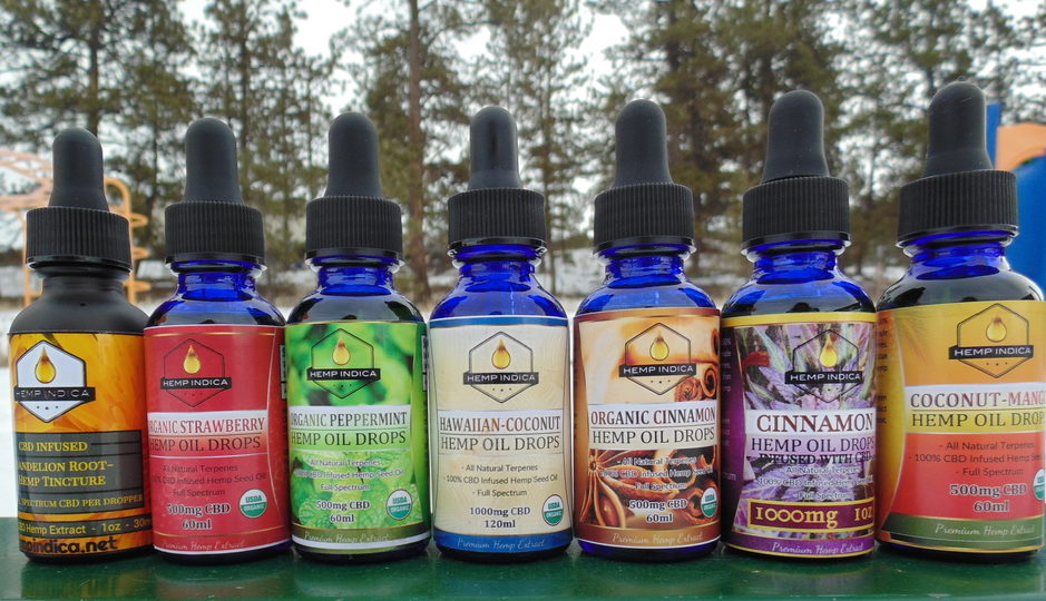 Custom CBD Oil drops blends from Hempindica